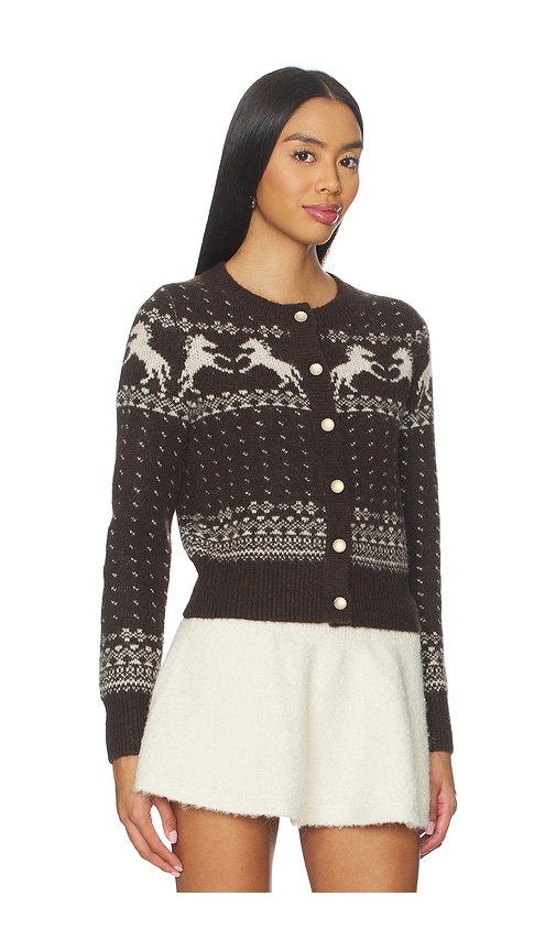 Heartloom Esti Cardigan In Brown