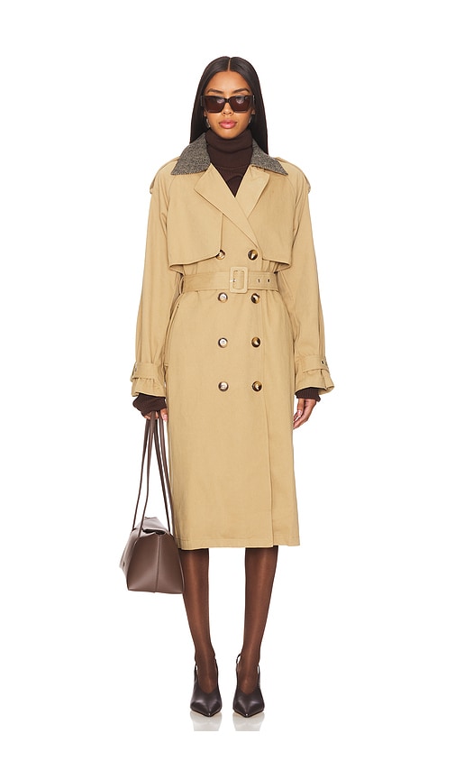 Shop Heartloom Daneela Trench Coat In Chino