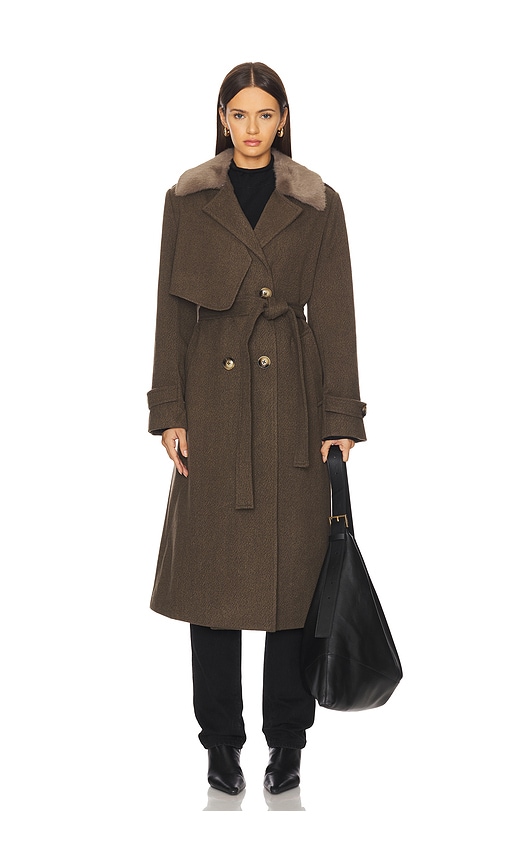 Heartloom Ross Coat In Brown