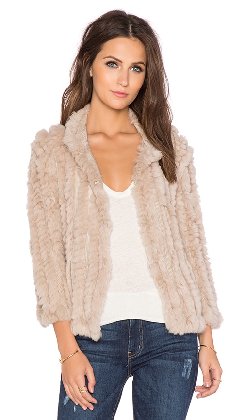 Rosa Rabbit Fur Jacket