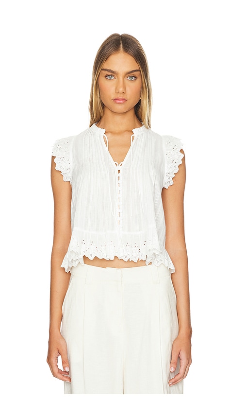 Shop Heartloom Arienne Top In Eggshell