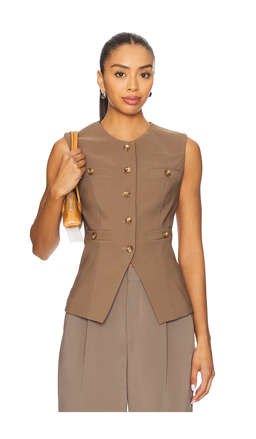 Heartloom Roxanna Vest In Brown