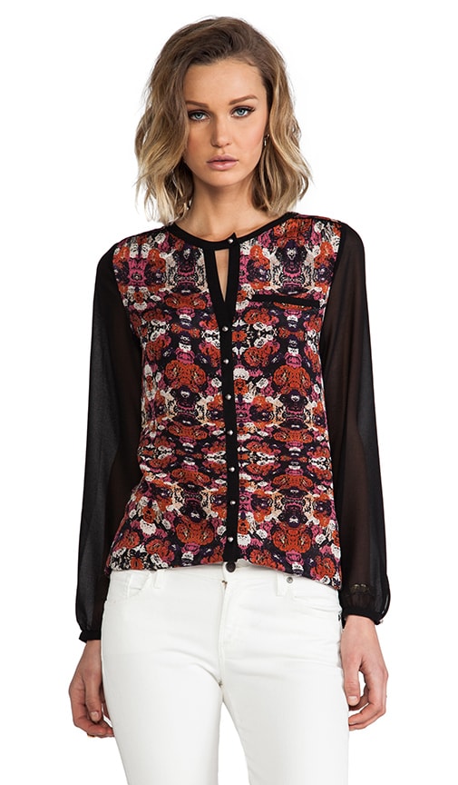 Leslie Silk Floral Top