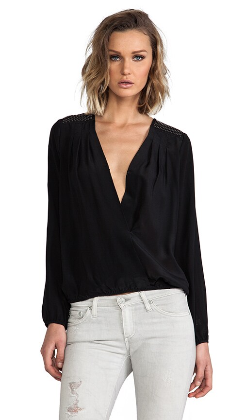 Bryce Silk Wrap Top