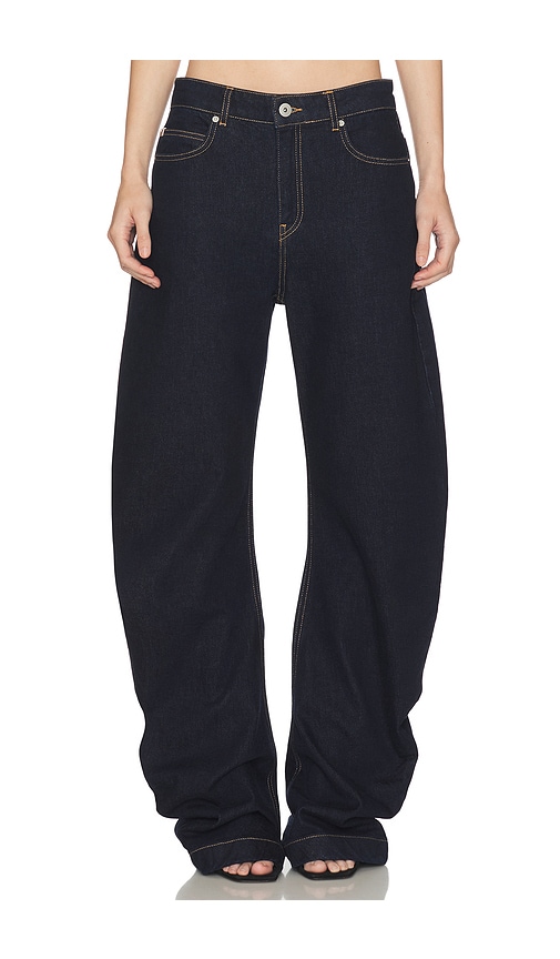 Haelo Banana Twist Flare Jean In Purple