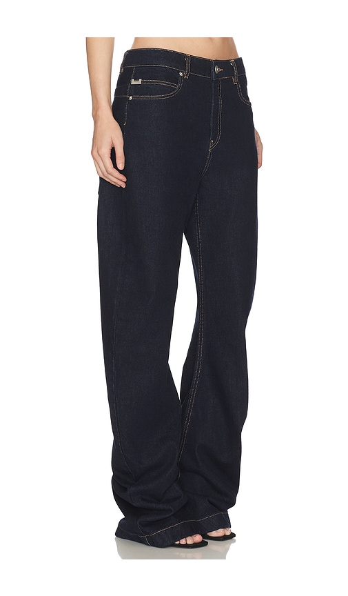 Haelo Banana Twist Flare Jean In Purple