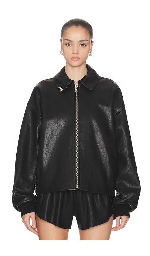 Haelo Wrap Flight Bomber In Black