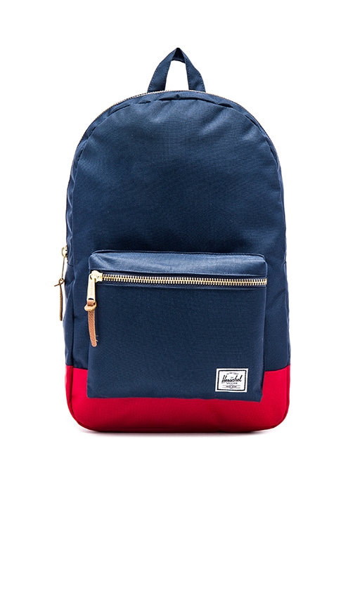 herschel backpack blue and red