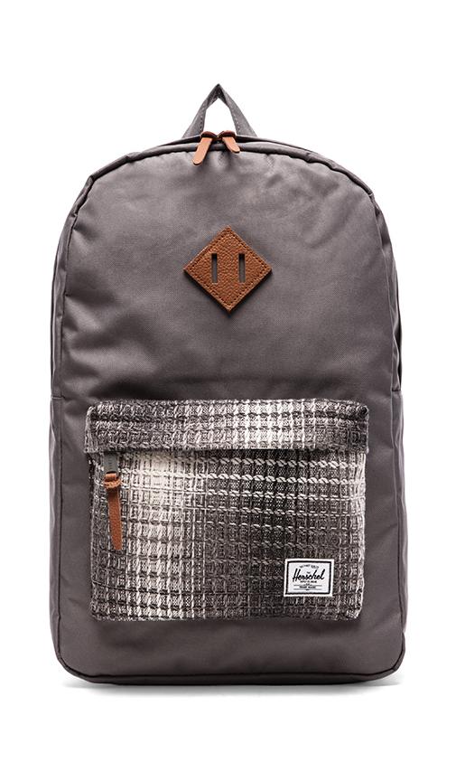Herschel Supply Co. Cabin Collection Heritage Backpack in Grey & Knit REVOLVE