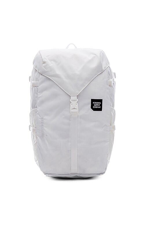 white herschel backpack