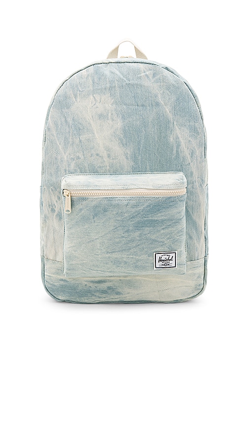 herschel bleached denim backpack