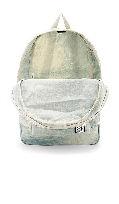 herschel bleached denim backpack