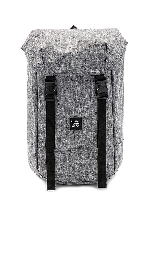 Herschel Supply Company | Iona Backpack Raven Crosshatch Grey & Black Red Inside Herschel Pop Quiz Backpack - Raven Crosshatch – Albee Baby main image 2