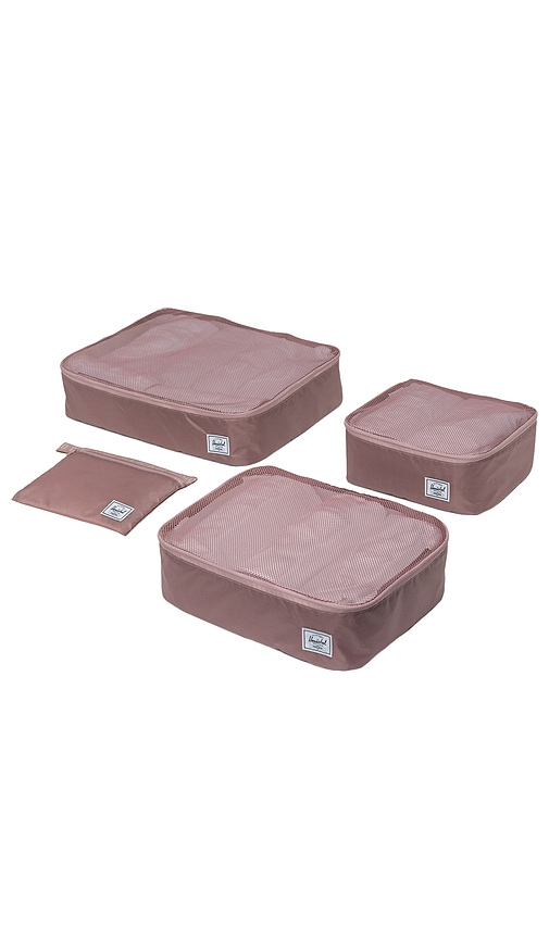 Shop Herschel Supply Co Kyoto Packing Cubes In 灰烬玫瑰色