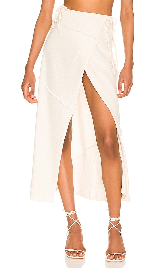Womens Clothing Skirts Mid-length skirts Hansen & Gretel Synthetic Catalina Skirt in Beige Natural 
