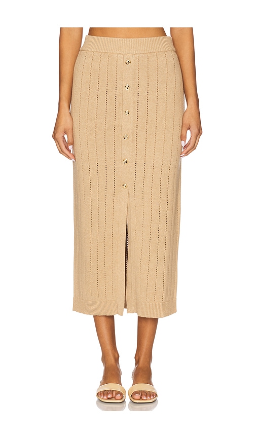 Mia Skirt in Tan. - size L (also in M, S, XL, XS) - HEVRON - Modalova