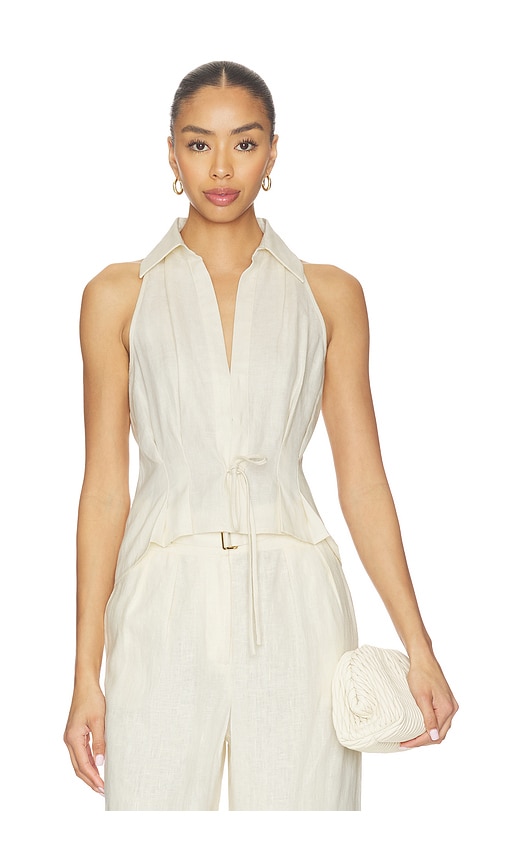 HEVRON Sloan Linen Vest