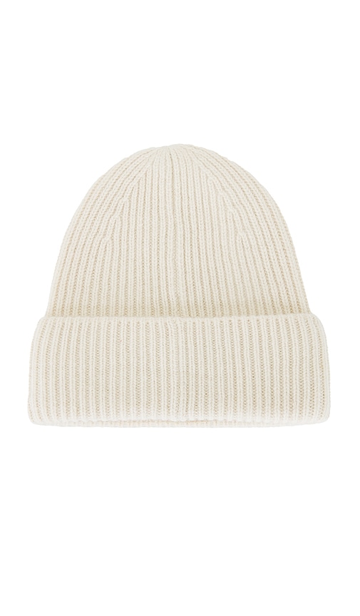  Halfdays Merino Beanie In Cream. 
