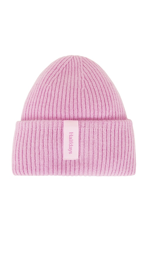 Halfdays Merino Beanie In Pink