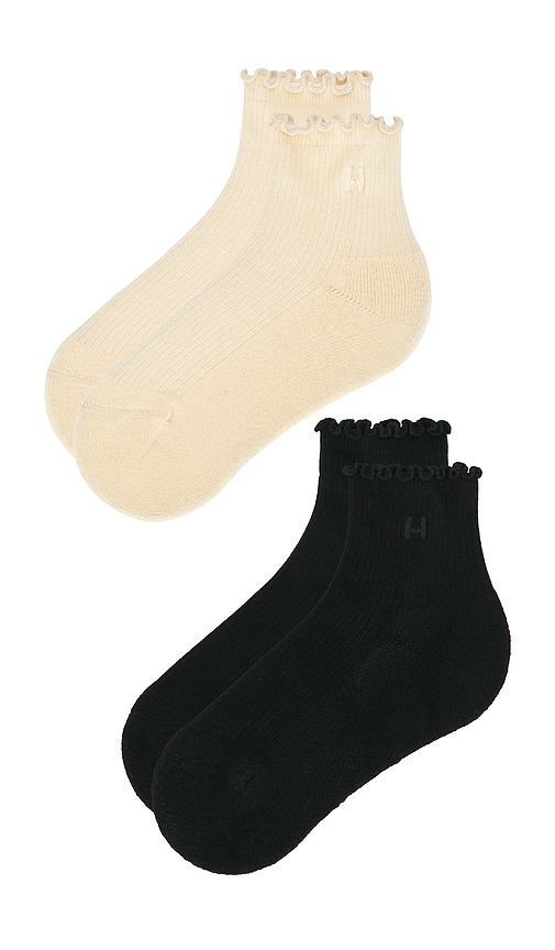  Halfdays Socken In Beige,black. Größe Xs/s. Also In M/l. 