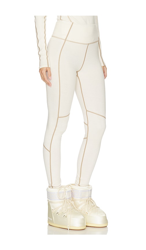 Halfdays Hallie Merino Wool Leggings Oat Milk In White