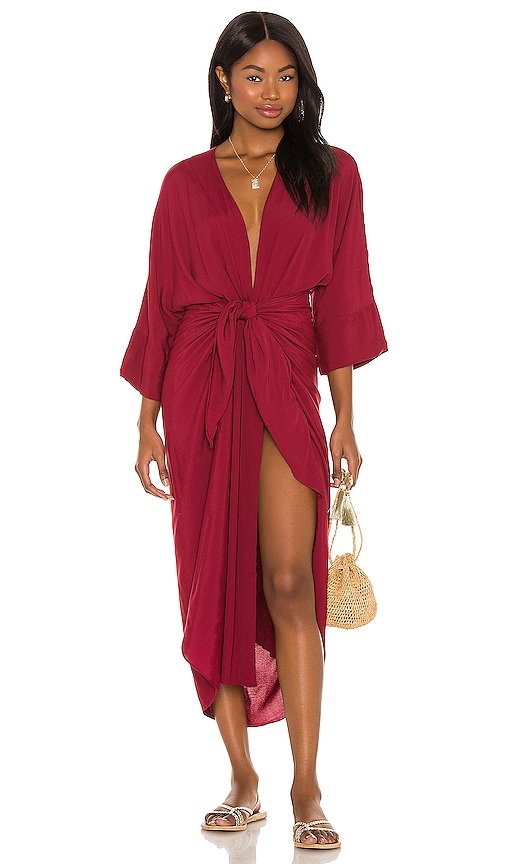 HAIGHT. Ana Dress in Burgundy