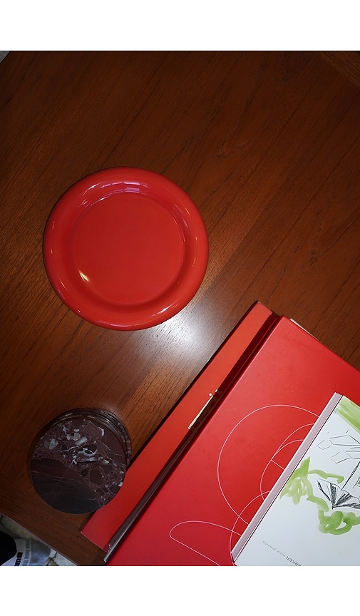  Huegah Home Chub Plate Chub Plate In Red. 