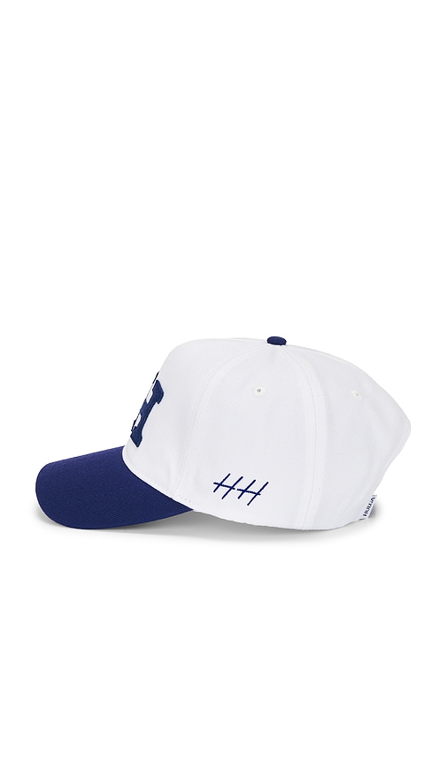  Huega House Hut Letterman In White,navy. 