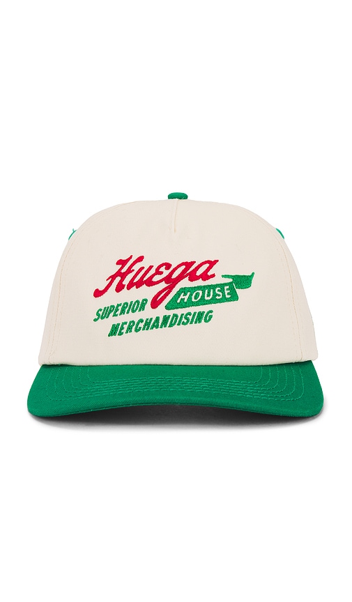 Huega House Odyssey Hat in Kelly Green & Natural