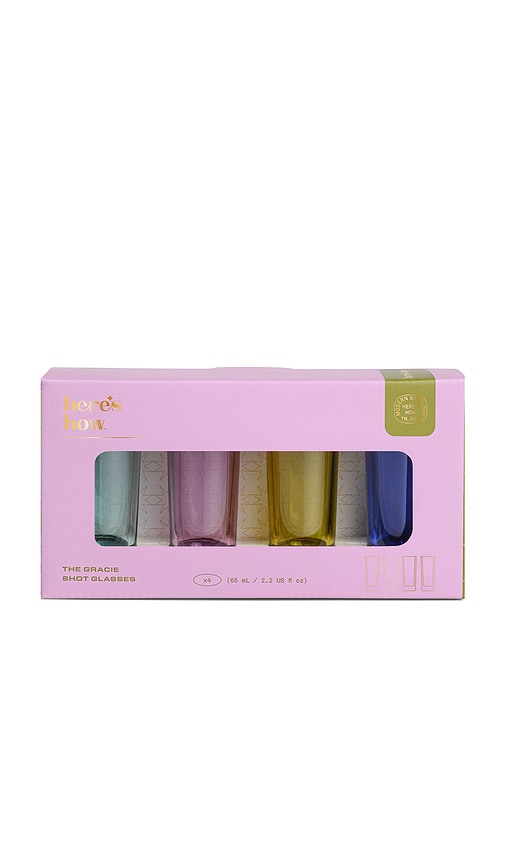  Here's How The Gracie Shot Glasses Set Of 4 In Pink. 