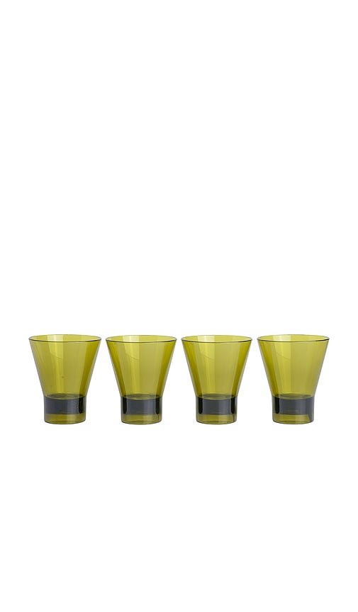 Here's How The Gilda Tumbler Set Of 4 In Green
