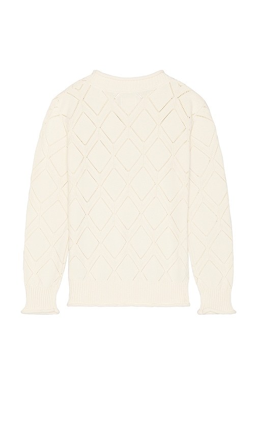 Shop Honor The Gift Diamond Knit Sweater In Cream