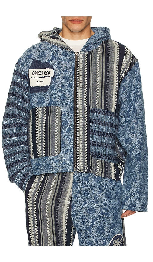 Honor The Gift Indigo Tapestry Hoodie