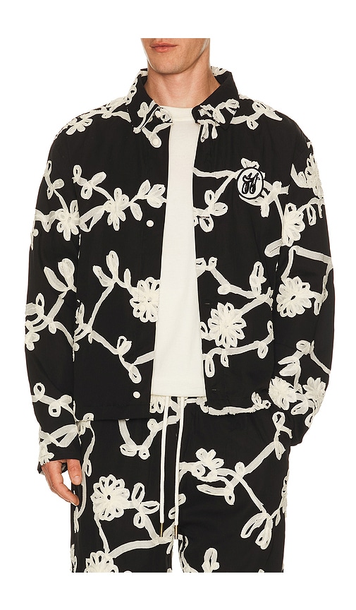 Honor The Gift Floral Ribbon Button Up