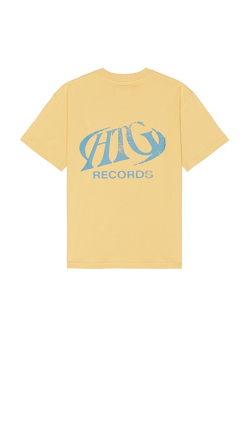 Shop Honor The Gift Records Oval Logo Tee In 옐로우