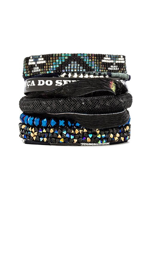 Bracelet with faux fur
