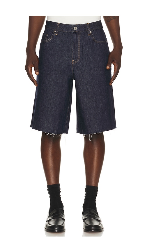 Helmut Lang Jean Short In Rinsed Indigo