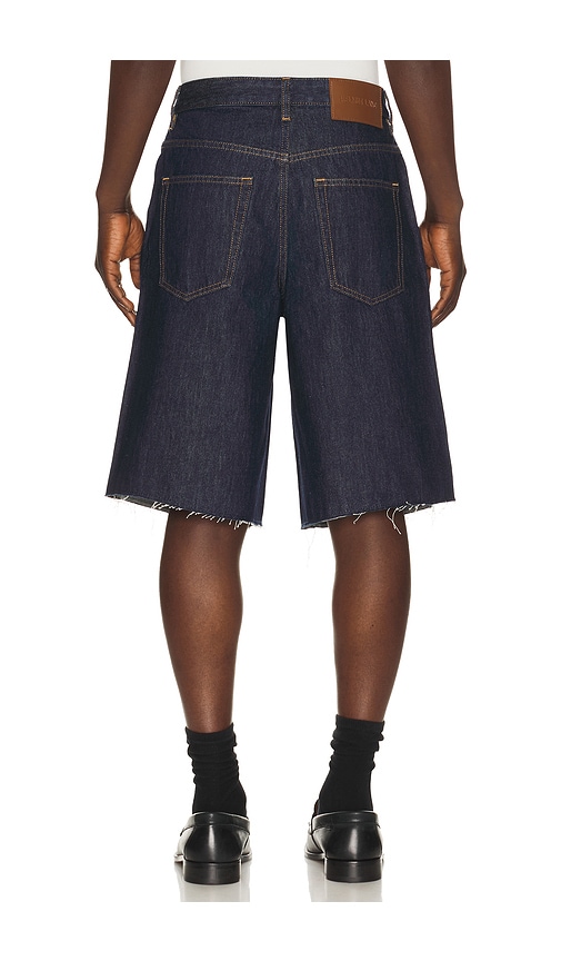 Helmut Lang Jean Short In Rinsed Indigo