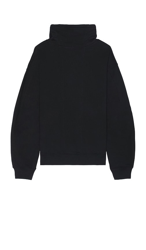 Shop Helmut Lang Funnel Neck Sweatshirt In 黑色