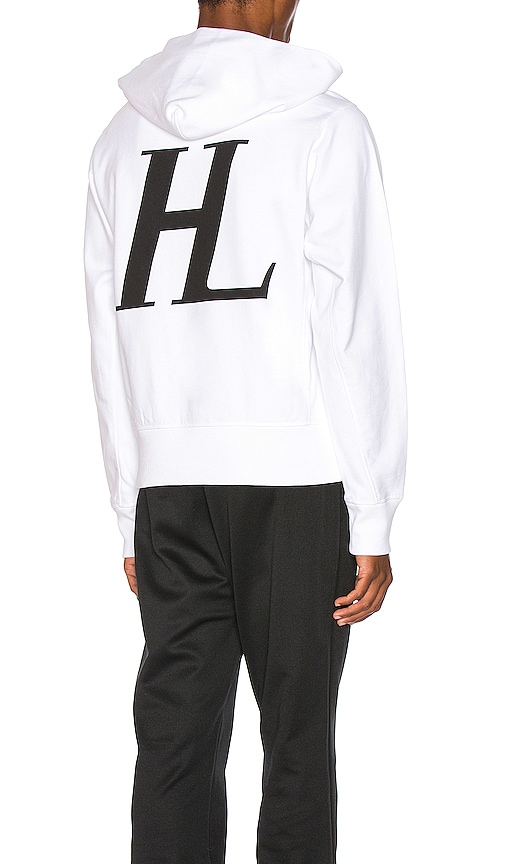 white helmut lang hoodie