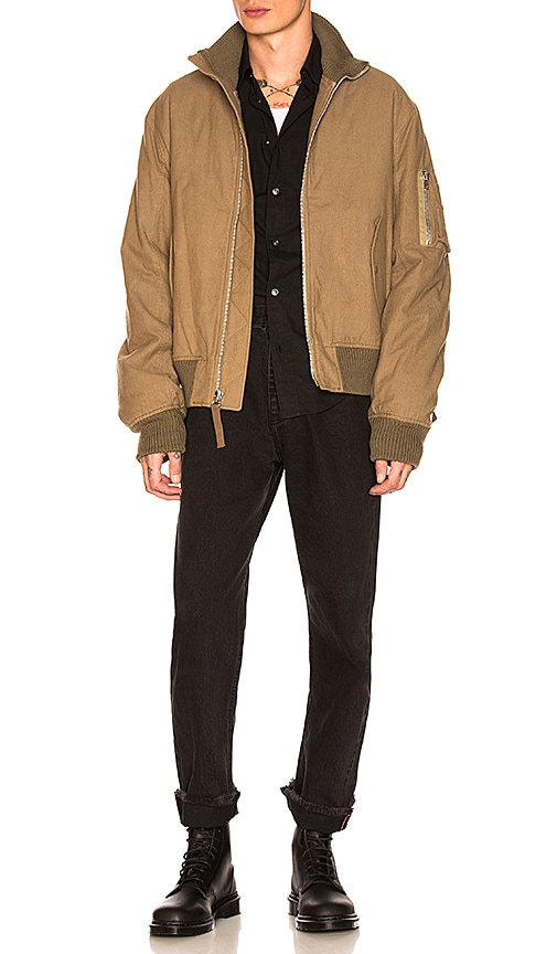 Helmut Lang RE-EDITION HIGH COLLAR BOMBER ジャケット - Army Green ...