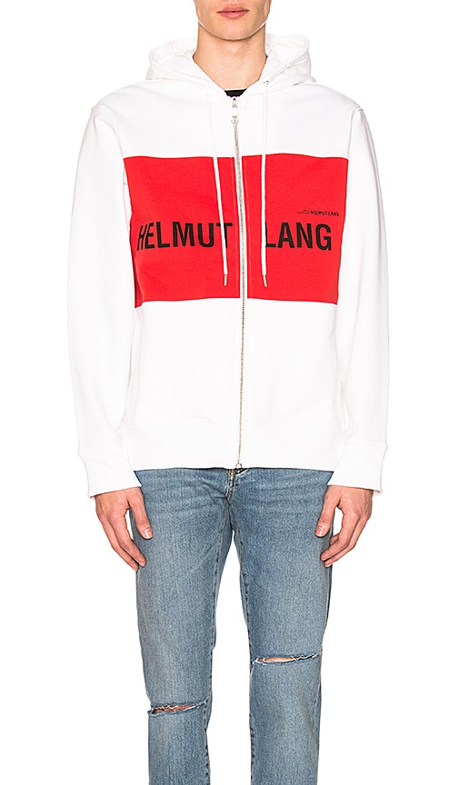 Helmut Lang Campaign Panel Zip Hooded Sweatshirt