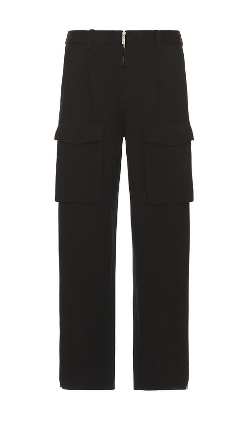 Helmut Lang Ponte Pocket Zoot Pant in Black | REVOLVE