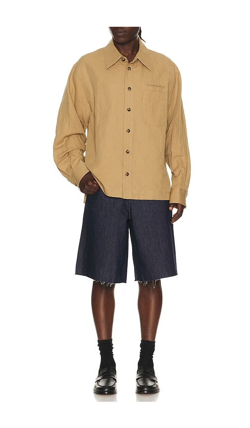  Helmut Lang Overshirt Sailor In Tan. Größe S. Also In M, L, Xl/1x. 