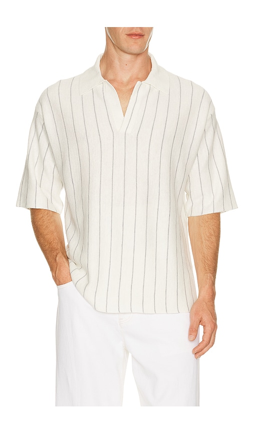 Helmut Lang Short Sleeve Stripe Polo. | Thumbnail 5