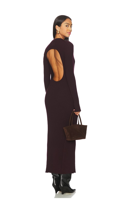  Helmut Lang Geripptes Kleid Mit Rückenausschnitt In Purple. Größe S. Also In M, L. 