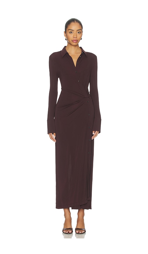 Helmut Lang Twisted Shirt Dress