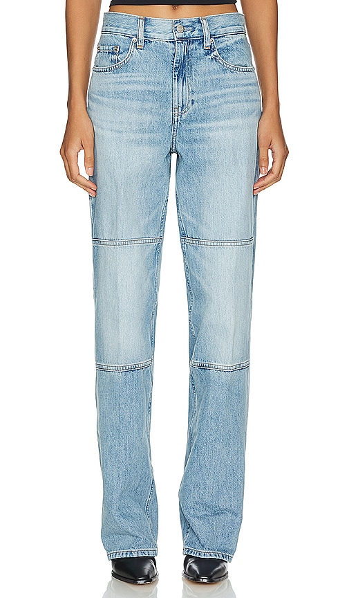 Helmut Lang Straight-leg Panelled Jeans In 蓝色