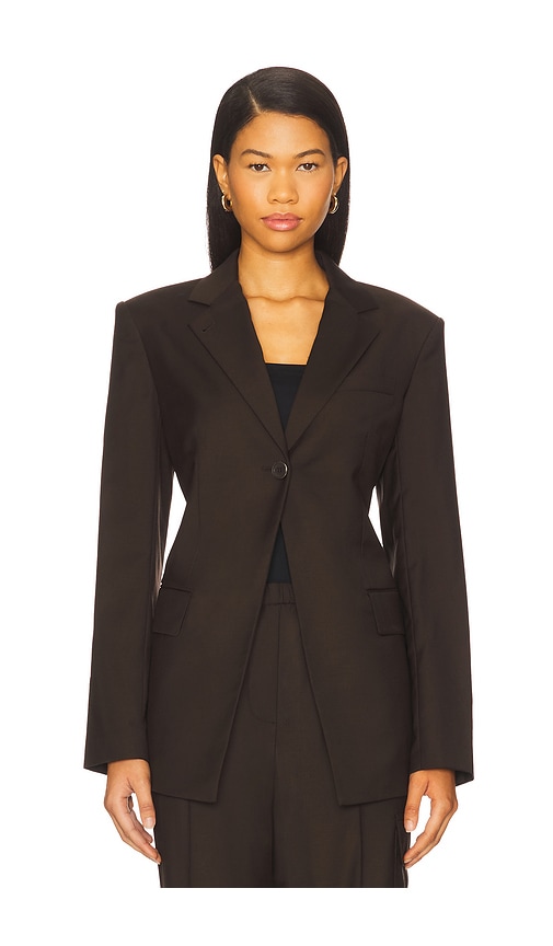 Cut Away Blazer in Brown. - size 0 (also in 00, 10, 2, 4, 6, 8) - Helmut Lang - Modalova