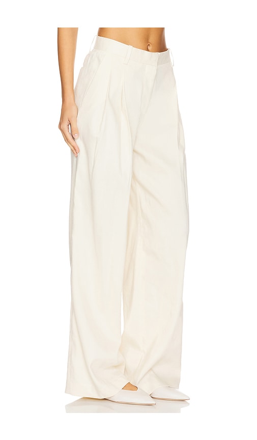 Shop Helmut Lang Pleated Pant In Beige